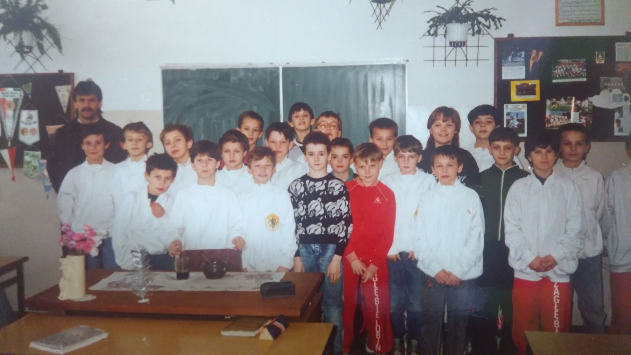 Artur Szymczak 1992 r. wizyta Koszara w naszej klasie.