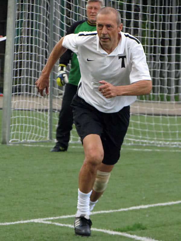 Wadim Rogowskoj podczas meczu oldbojów w barwach Torpedo Moskwa – 2018 r.